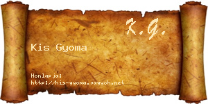 Kis Gyoma névjegykártya